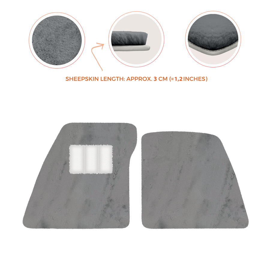 Premium Sheepskin Floor Mats for Ferrari 296 GTS (2022-2025)