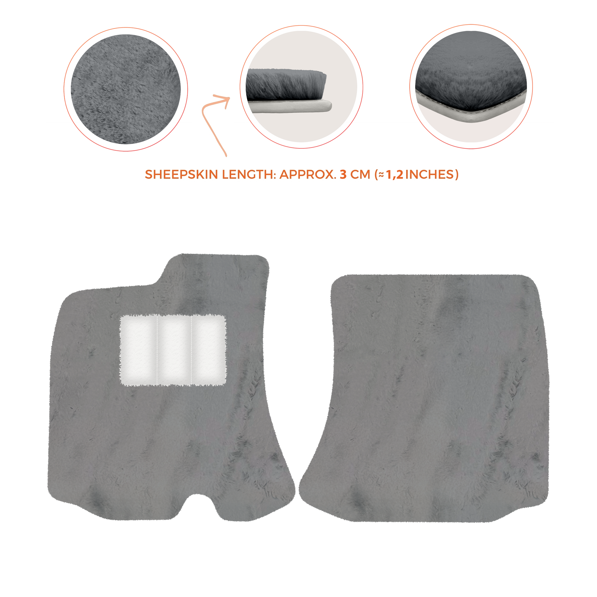 Premium Sheepskin Floor Mats for Bentley Arnage RL (1998-2009)