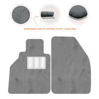 Premium Sheepskin Floor Mats for Porsche 986 Boxster (1996-2004)