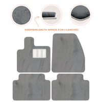 Premium Sheepskin Floor Mats for Range Rover Evoque (2016-2024)