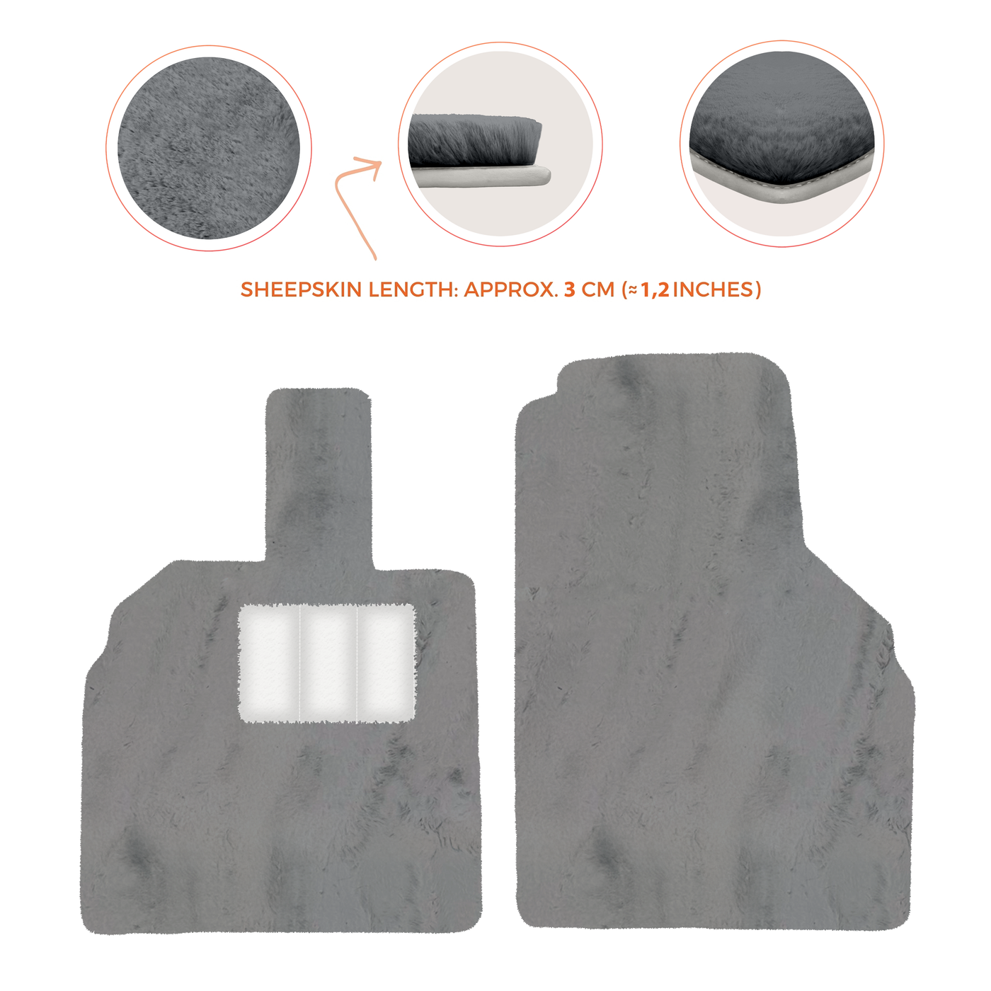 Premium Sheepskin Floor Mats for Lamborghini Aventador (2012-2022)