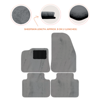 Premium Sheepskin Floor Mats for Porsche 987 Boxster (2005-2012)