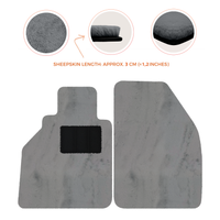 Sheepskin Floor Mats for Porsche 986 Boxster (1996-2004) - Sheepskin Length, Various Color Options