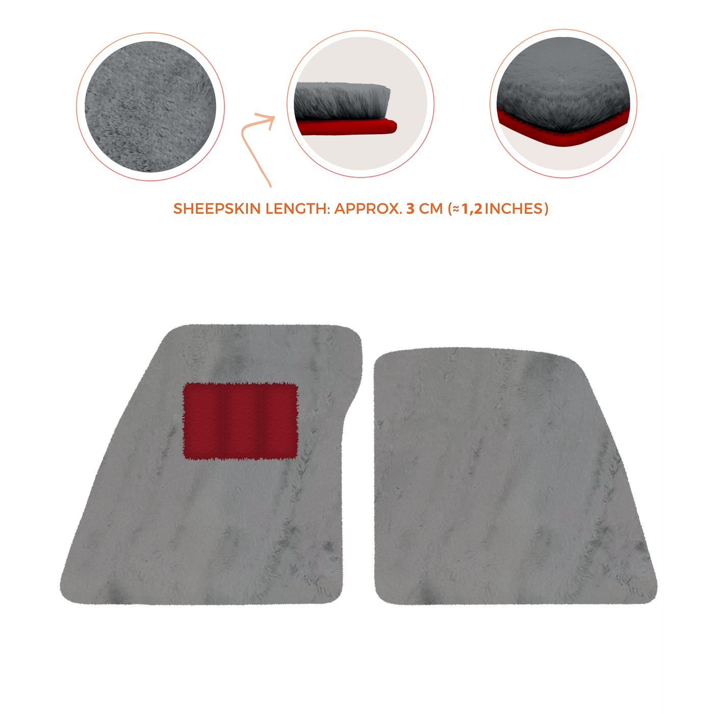 Premium Sheepskin Floor Mats for Ferrari 296 GTS (2022-2025)