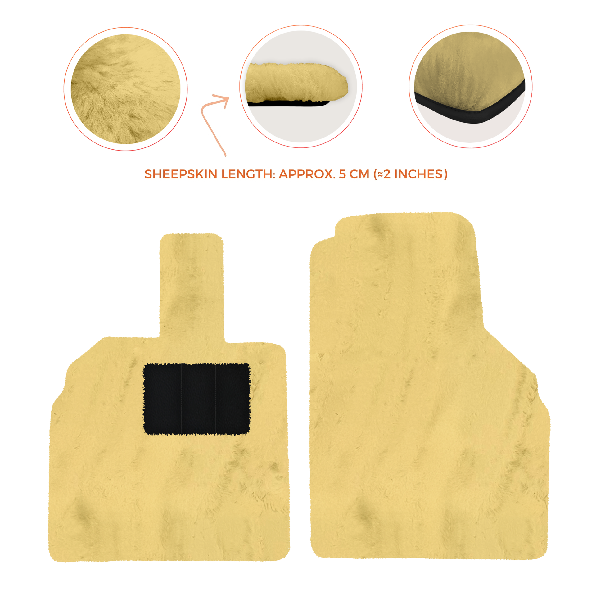 Premium Sheepskin Floor Mats for Lamborghini Aventador (2012-2022)