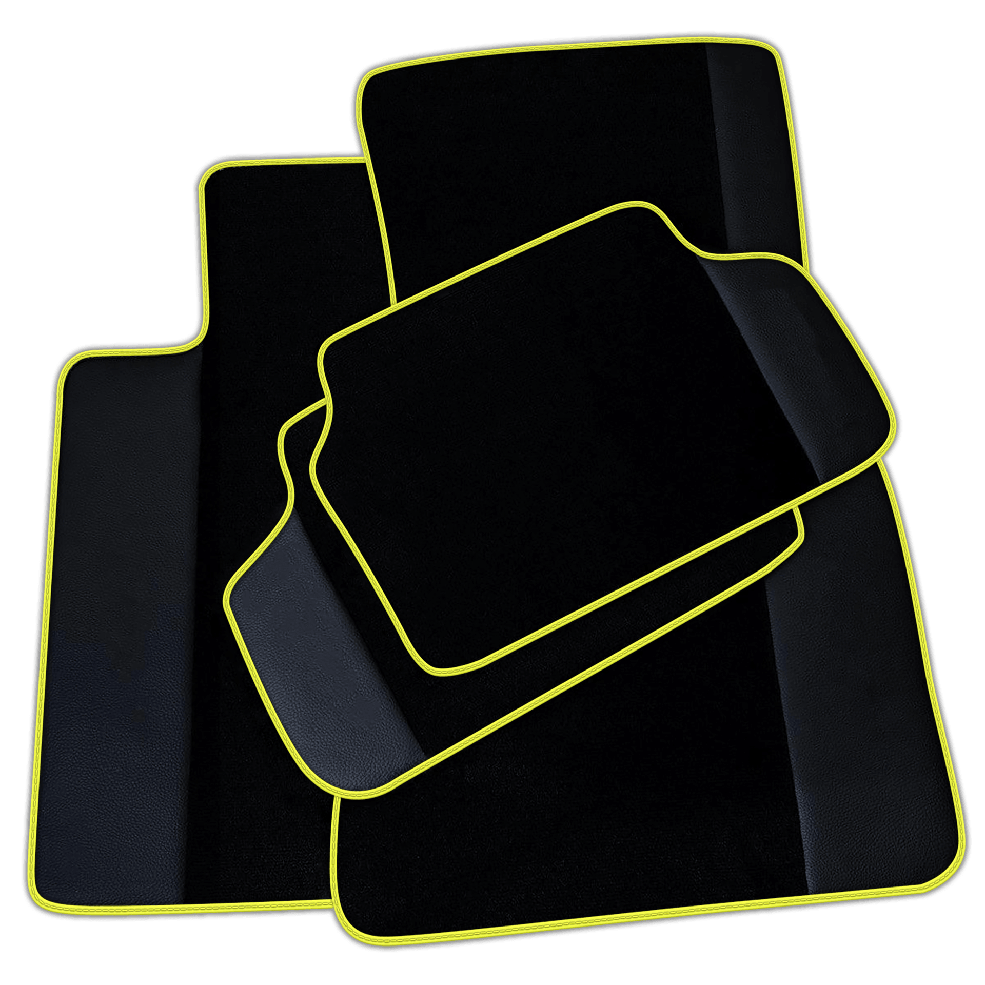 Black Floor Mats for BMW 2 Series U06 (2022-2026) with Leather | Various Trim Colors