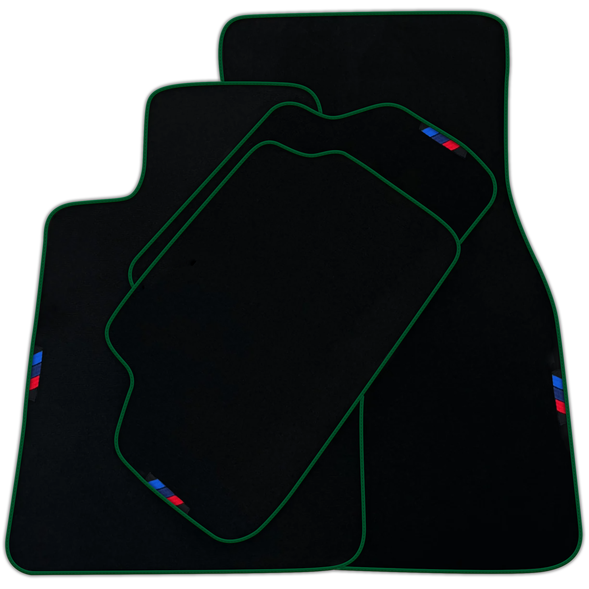 Black Floor Mats For BMW 1 Series E87 | Blue Trim | Various Trim Colors