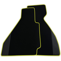 Custom Black Floor Mats for Ferrari 328 GTB (1985-1989) with Leather