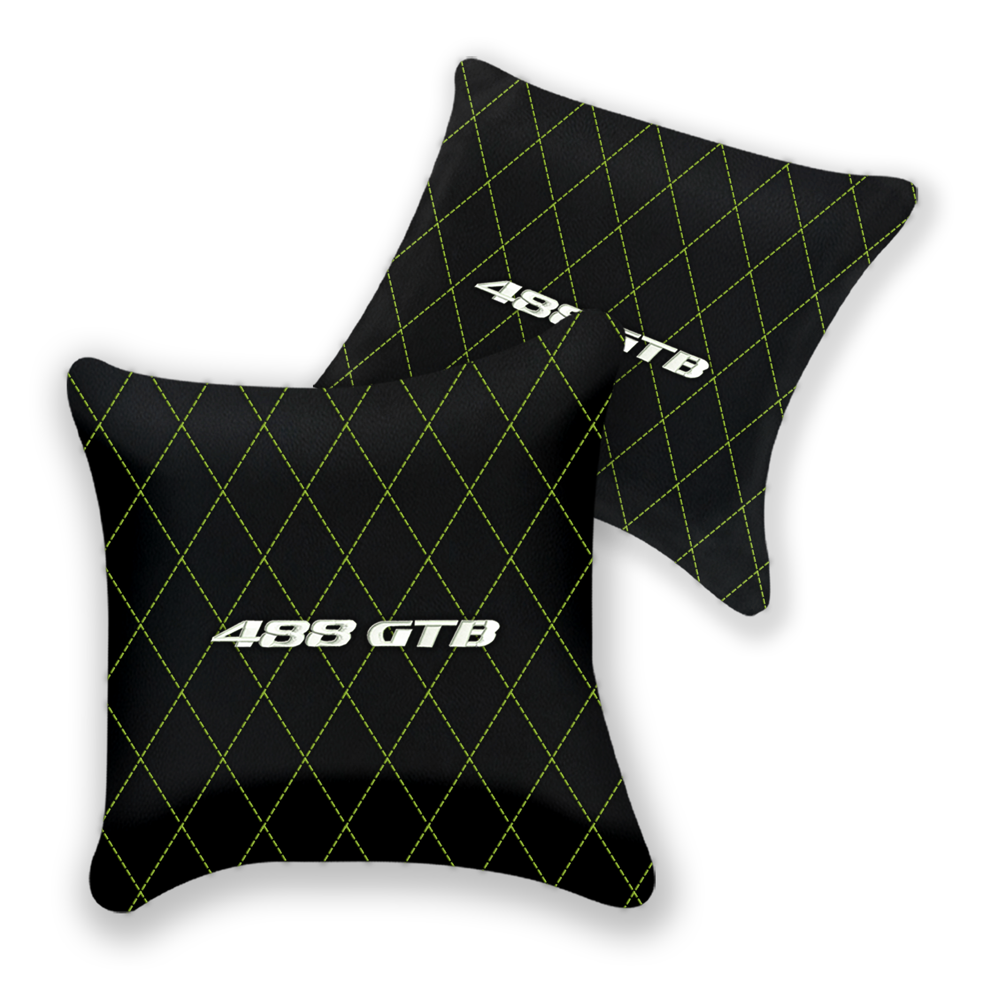 Customizable Black Leather Pillows for Ferrari 458 Italia (2009-2015)