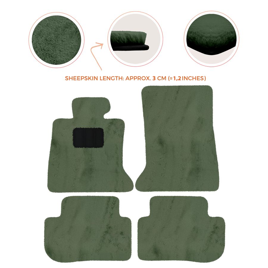 Premium Sheepskin Floor Mats for Rolls-Royce Ghost Series I RR2