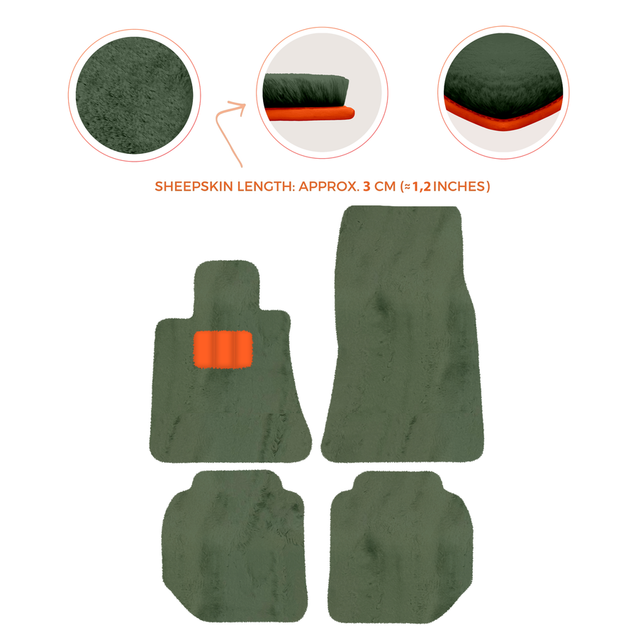 Luxury Sheepskin Floor Mats for Rolls-Royce Ghost Series I (2010-2014)