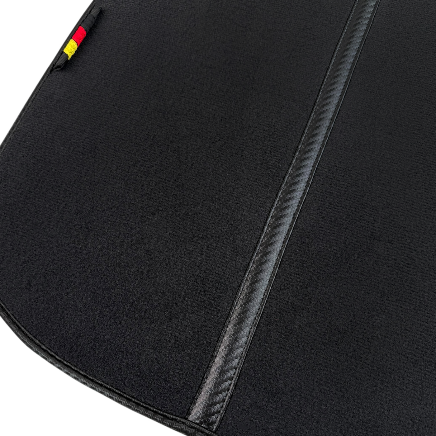 Black Floor Mats for BMW 3 Series G20 4-door Sedan (2019-2024) with Carbon Fiber Details