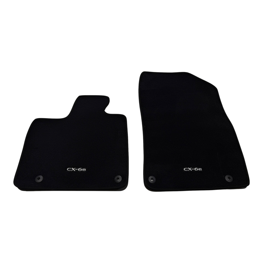 Black Luxury Carpet Car Mats for Mazda CX-6e (2026)