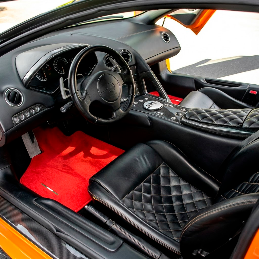 Skreddersydde Røde Bilmatter for Lamborghini Murcielago AutoWin Merke