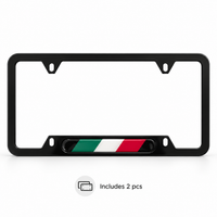 Autowin nummerplaterammeholder USA standard størrelse Italia flagg