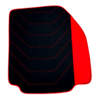 Black Alcantara Floor Mats for Ferrari 458 Speciale (2012-2015) with Red Alcantara Accents