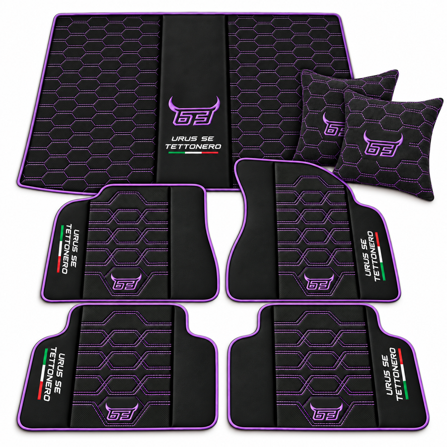Custom Floor Mats Set with Trunk Mat For Lamborghini Urus SE