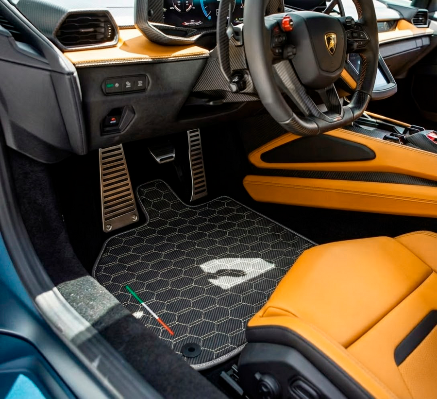 Fußmatten aus Carbonfaserleder für Lamborghini Temerario (2025-2026)