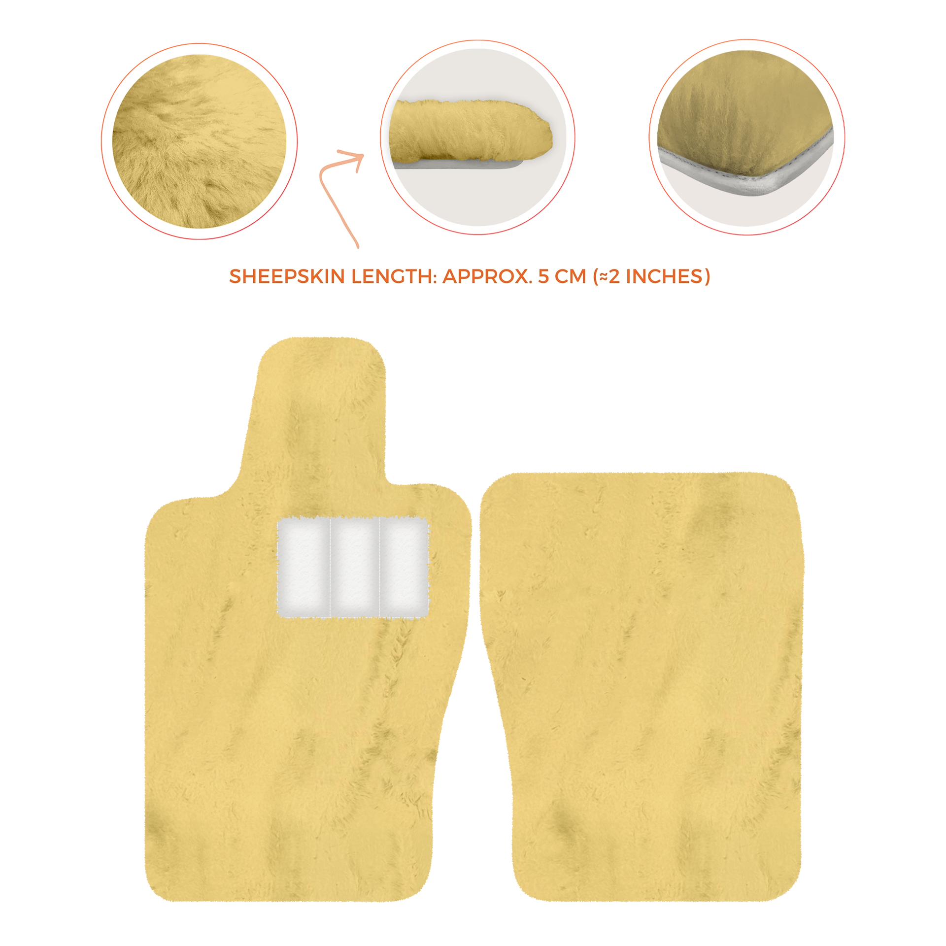 Premium Sheepskin Floor Mats for Aston Martin V8 Vantage (2019-2025)