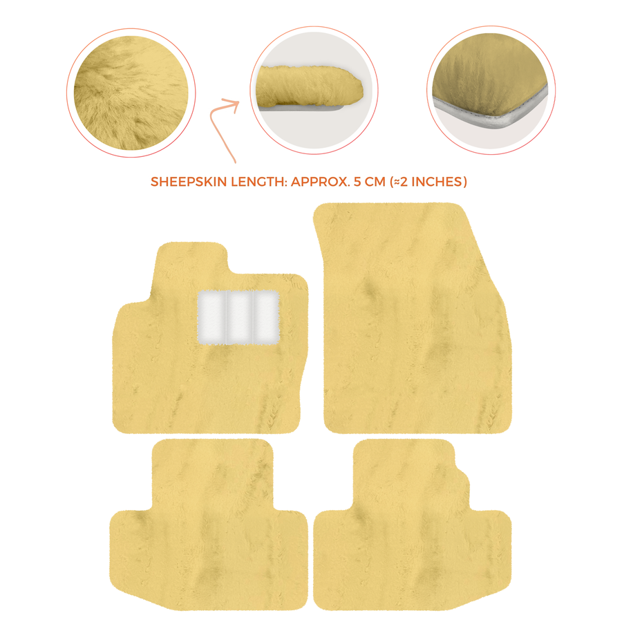 Luxury Sheepskin Floor Mats for Range Rover Sport L460 (2022-2024)
