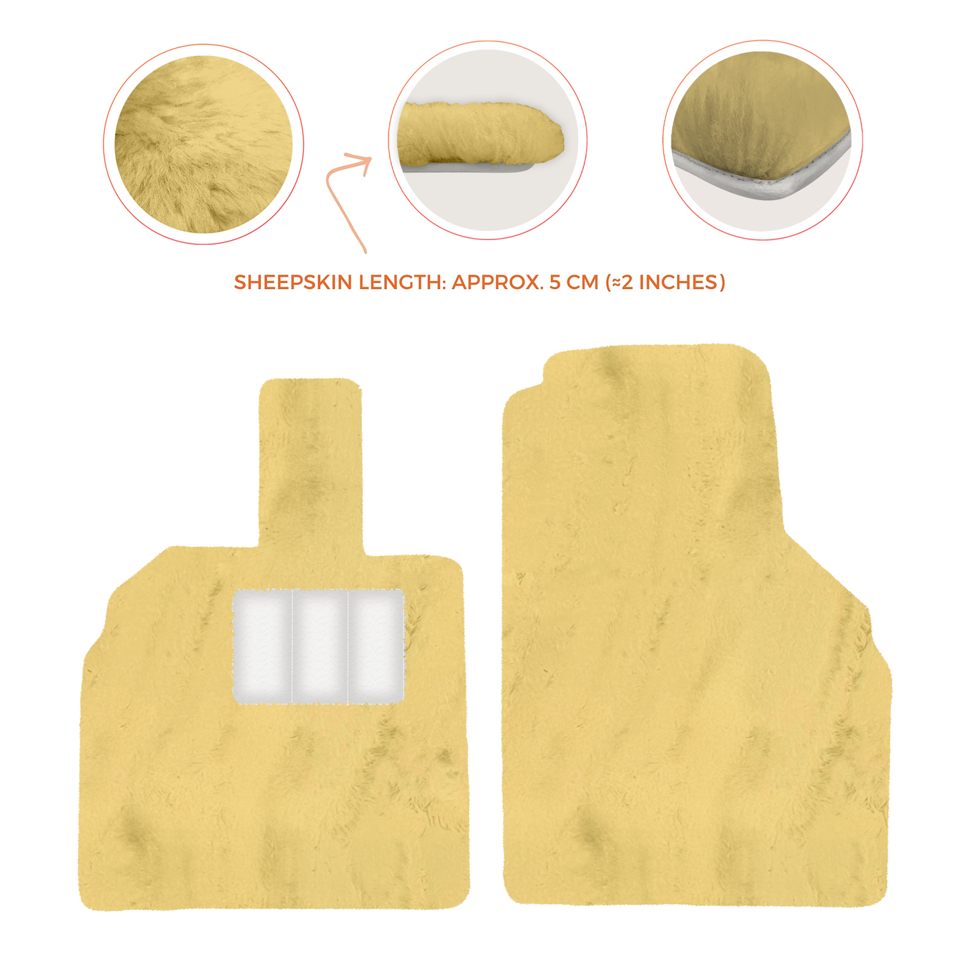 Premium Sheepskin Floor Mats for Lamborghini Aventador (2012-2022)