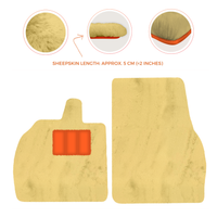 Luxury Sheepskin Floor Mats for Lamborghini Revuelto 2024-2025