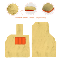 Premium Sheepskin Floor Mats for Lamborghini Aventador (2012-2022)