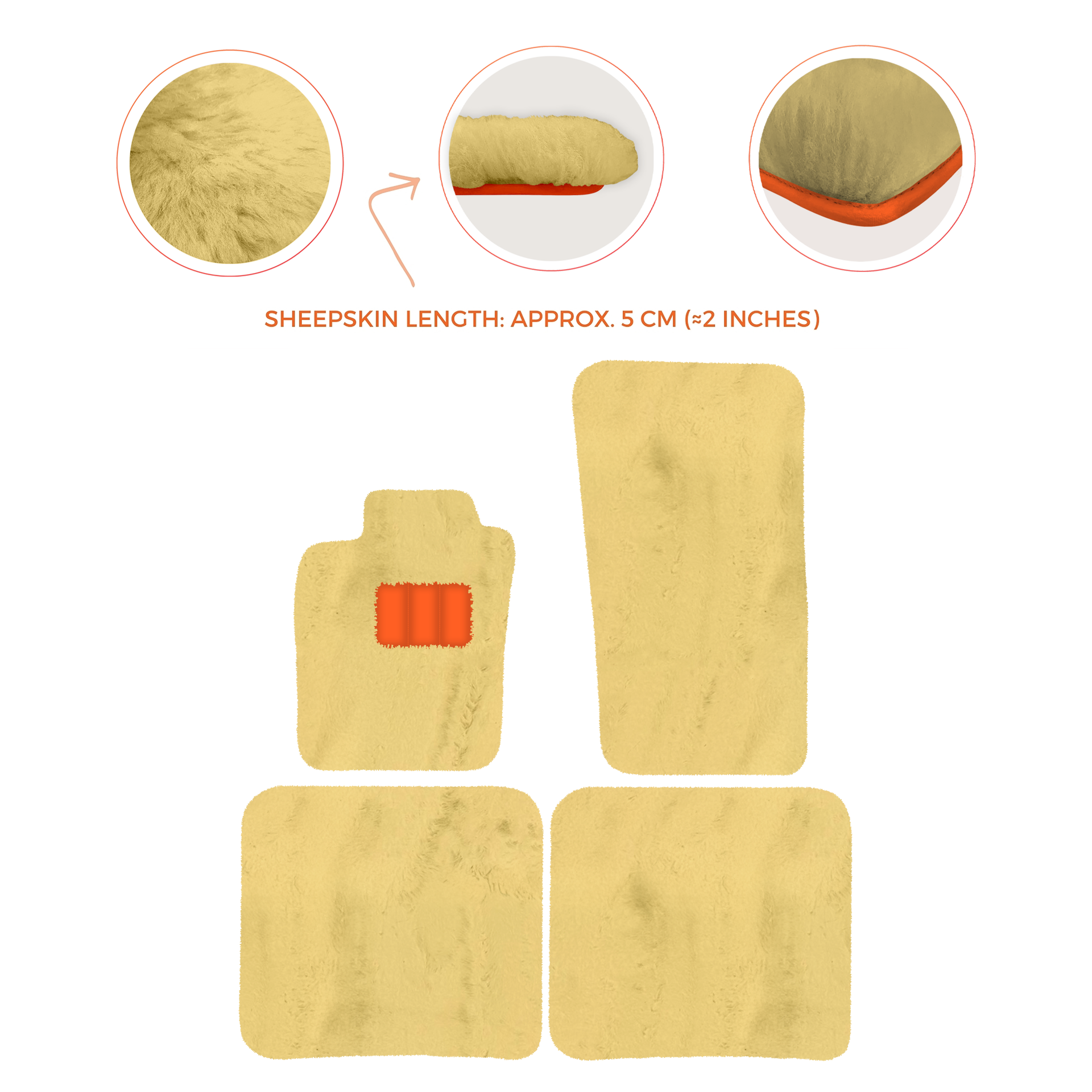 Premium Sheepskin Floor Mats for Bentley Bentayga (2015-2023)