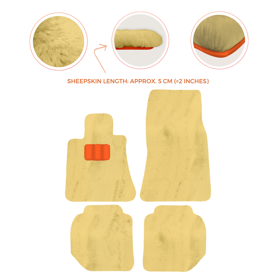 Luxury Sheepskin Floor Mats for Rolls-Royce Ghost Series I (2010-2014)