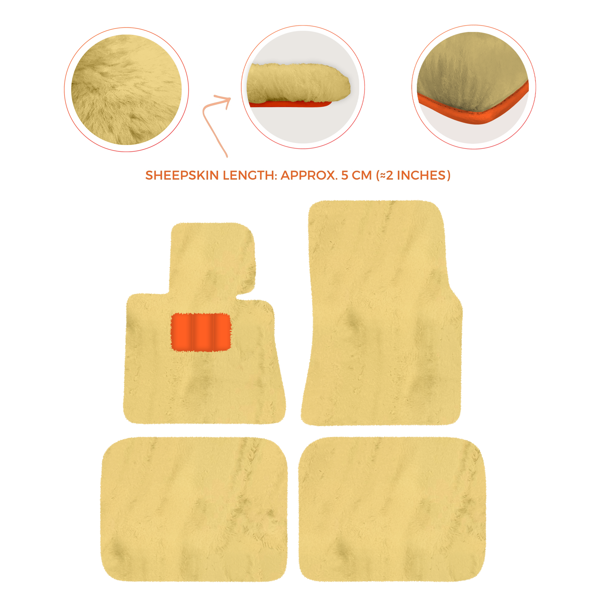 Luxury Sheepskin Floor Mats for Rolls-Royce Ghost Series I (2010-2014)