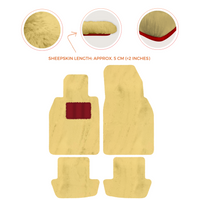 Premium Sheepskin Floor Mats for Porsche 911 991 (2012-2019)