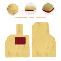 Premium Sheepskin Floor Mats for Lamborghini Aventador (2012-2022)