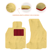 Premium Sheepskin Floor Mats for Porsche 718 Boxster (2016-2023)