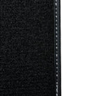 Black Floor Mats for Mini Cooper / One Electric (2020-2023) with Leather - AutoWin