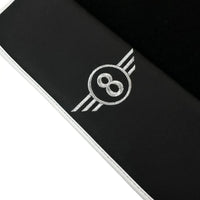 Black Floor Mats for Mini Cooper / One Electric (2020-2023) with Leather | White Trim - AutoWin