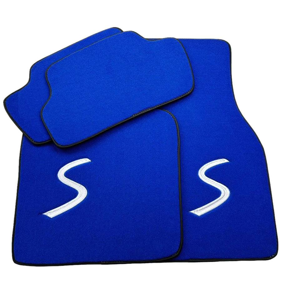 Blue Floor Mats for Mini Cooper / One F55 5-Doors (2015-2023) - AutoWin