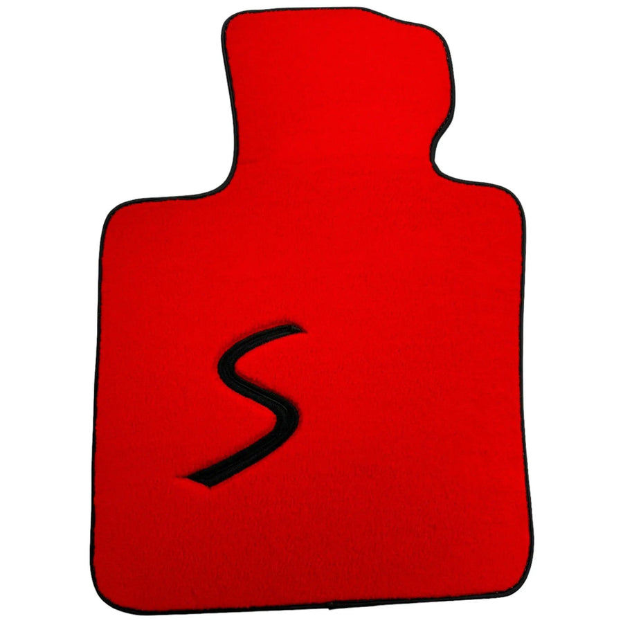Red Floor Mats for Mini Cooper / One F55 5-Doors (2015-2023) - AutoWin