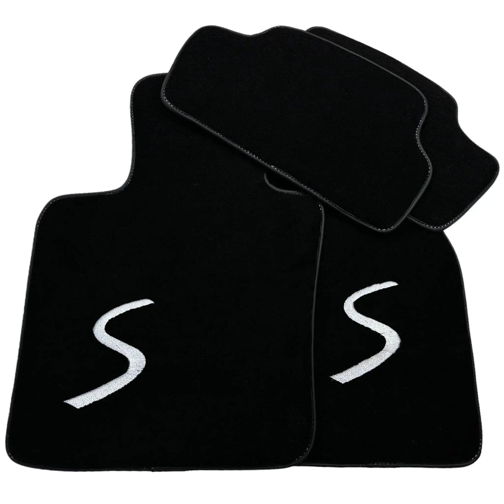 Black Floor Mats for Mini Cooper / One F56 3-Doors (2014-2023) - AutoWin