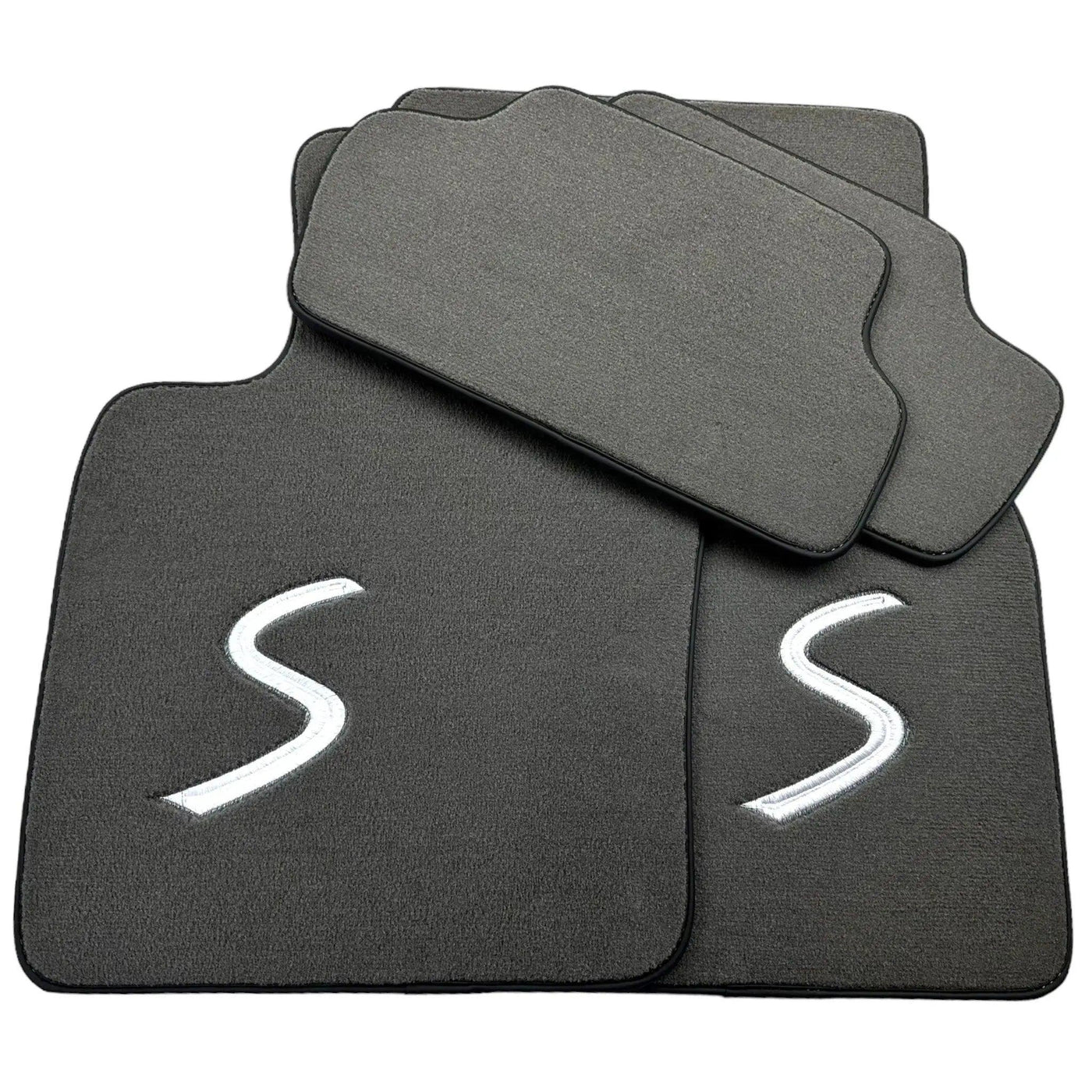 Grey Floor Mats for Mini Cooper / One F56 3-Doors (2014-2023) - AutoWin