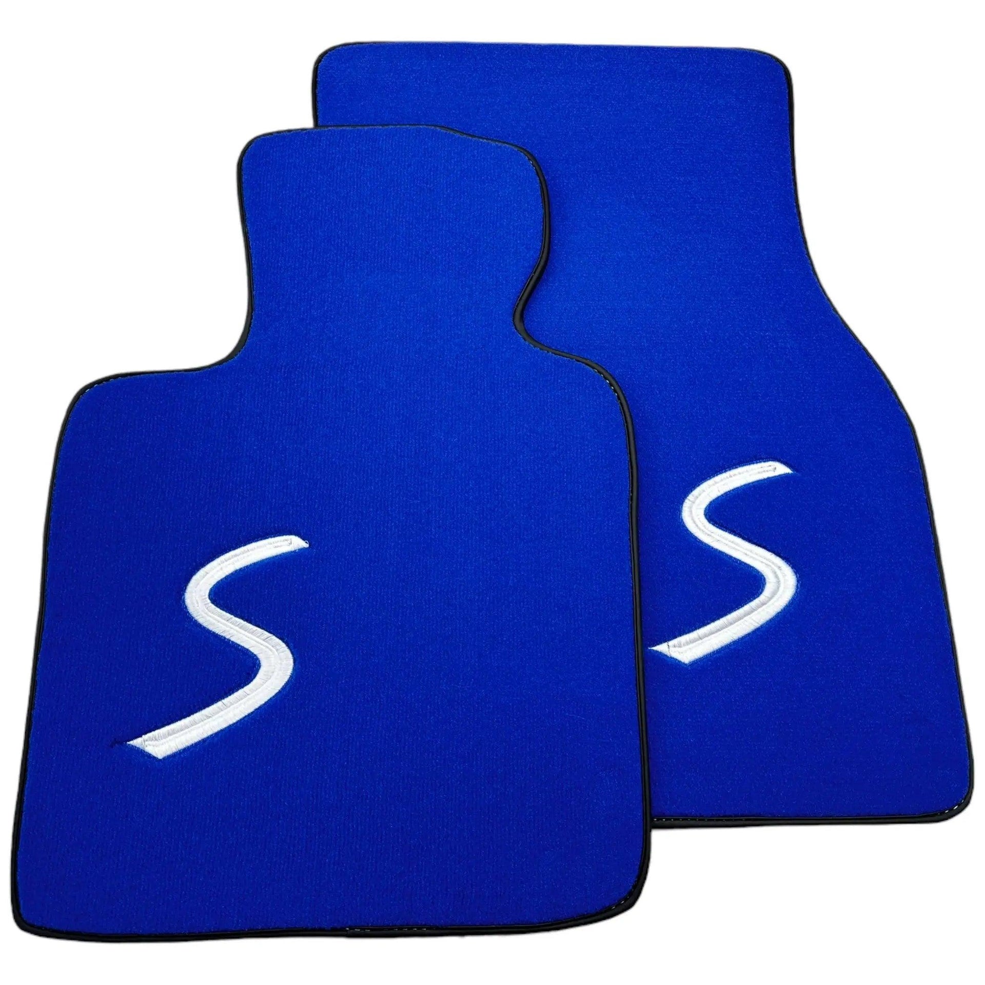 Blue Floor Mats for Mini Cooper / One F56 3-Doors (2014-2023) - AutoWin