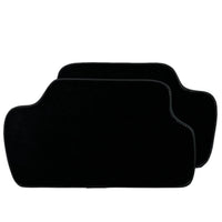 Black Floor Mats for Mini Cooper / One R50 (2001-2007) with Leather - AutoWin
