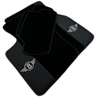 Black Floor Mats for Mini Cooper / One R53 (2001-2007) Cooper S with Leather - AutoWin