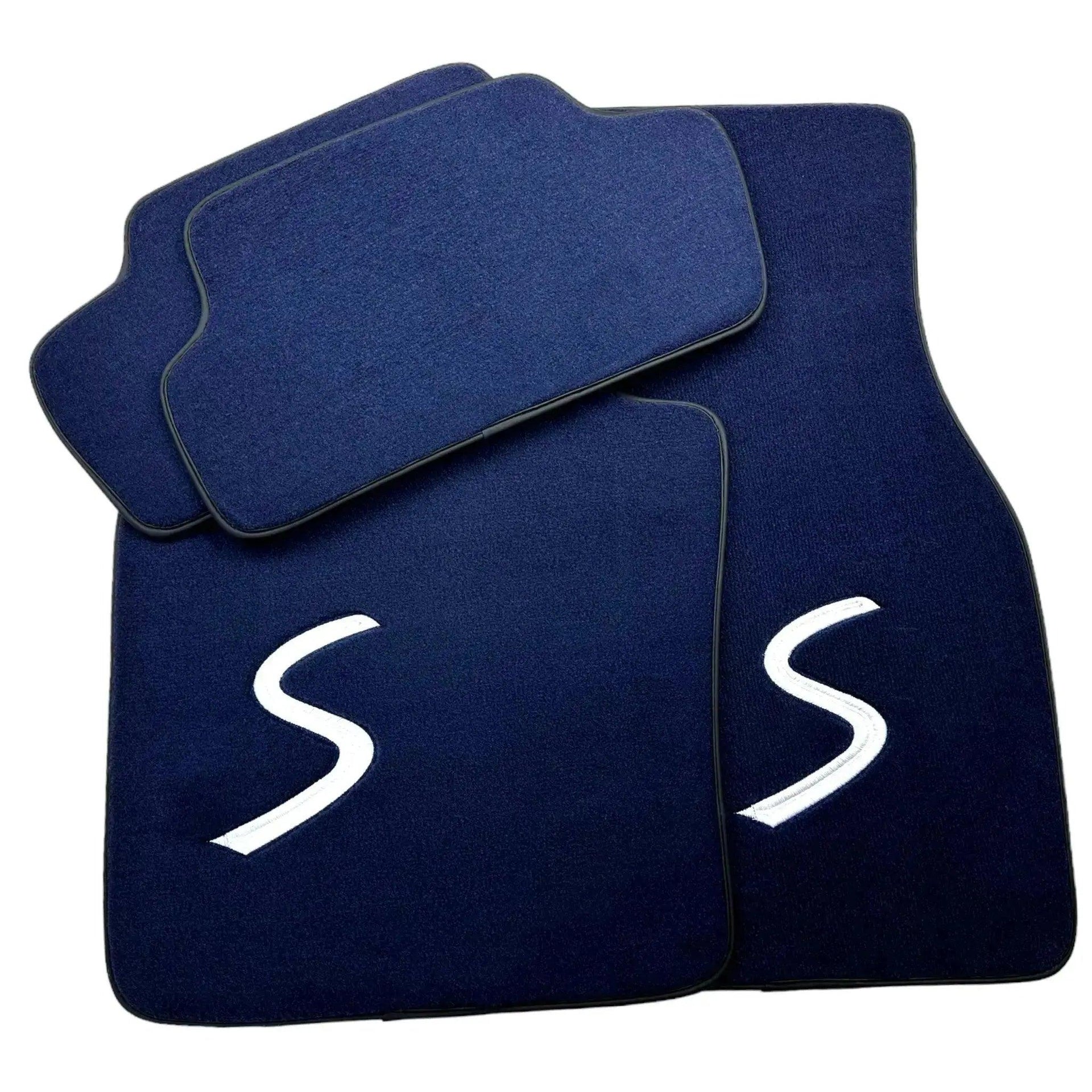 Dark Blue Floor Mats for Mini Cooper / One R56 (2007-2014) - AutoWin