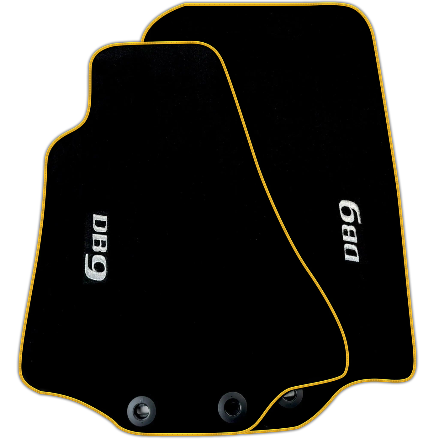 Black Floor Mats for Aston Martin DB9 Volante (2004-2016) Convertible Various Trim Colors