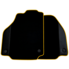 Custom Black Floor Mats for Ferrari 458 Spider (2012-2015) With Leather | Various Trim Colors