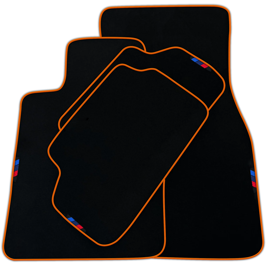 Black Mats For BMW Gran Tourer F46 (2015-2022) 7 Seats | Green Trim | Various Trim Colors