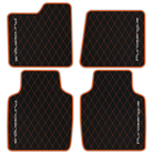 Premium Black Leather Floor Mats for Rolls Royce Shadow (1965-1977)