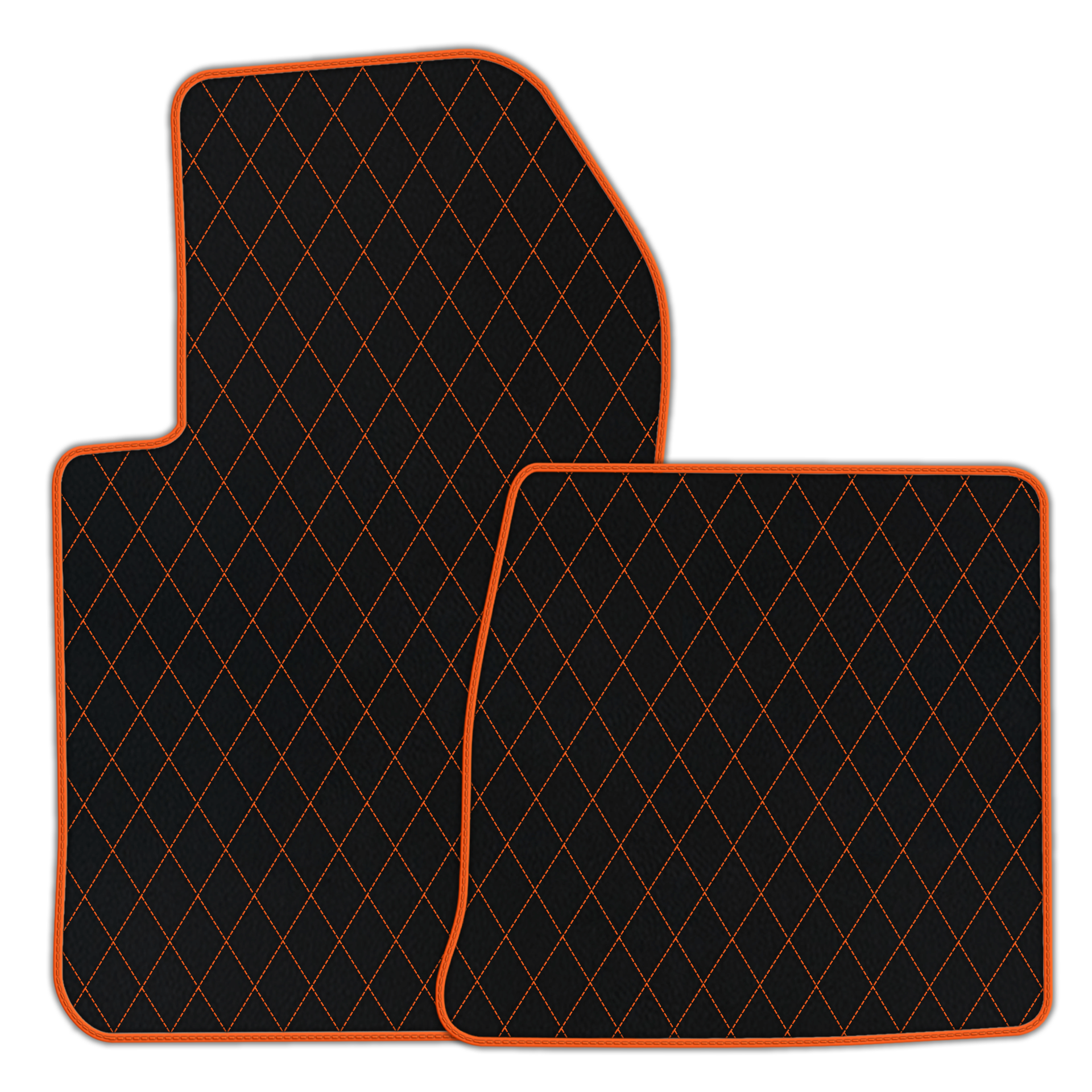 Custom Black Leather Floor Mats for Ferrari 599 Coupe (2006-2012)