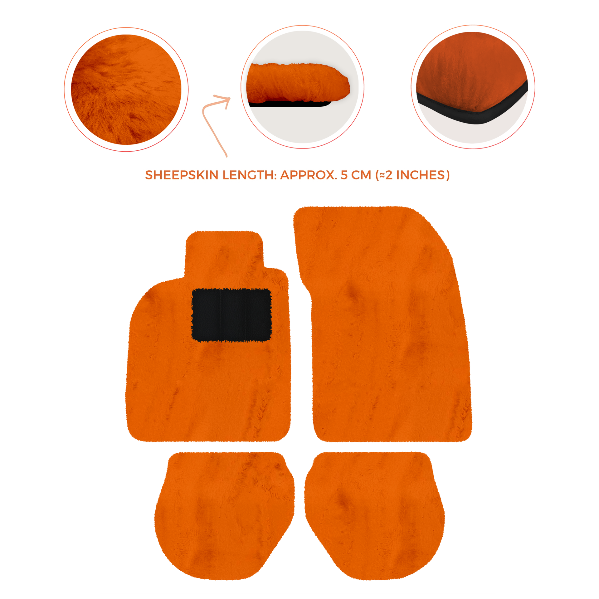 Custom Black Floor Mats for Porsche 911 - 993 (1994-1998) With Leather - AutoWin
