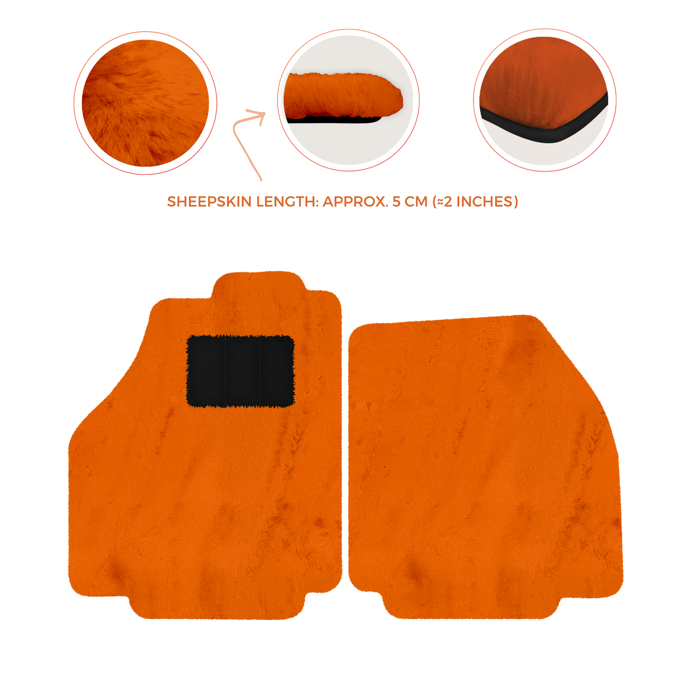 Premium Sheepskin Floor Mats for Ferrari 488 Spider (2016-2022)